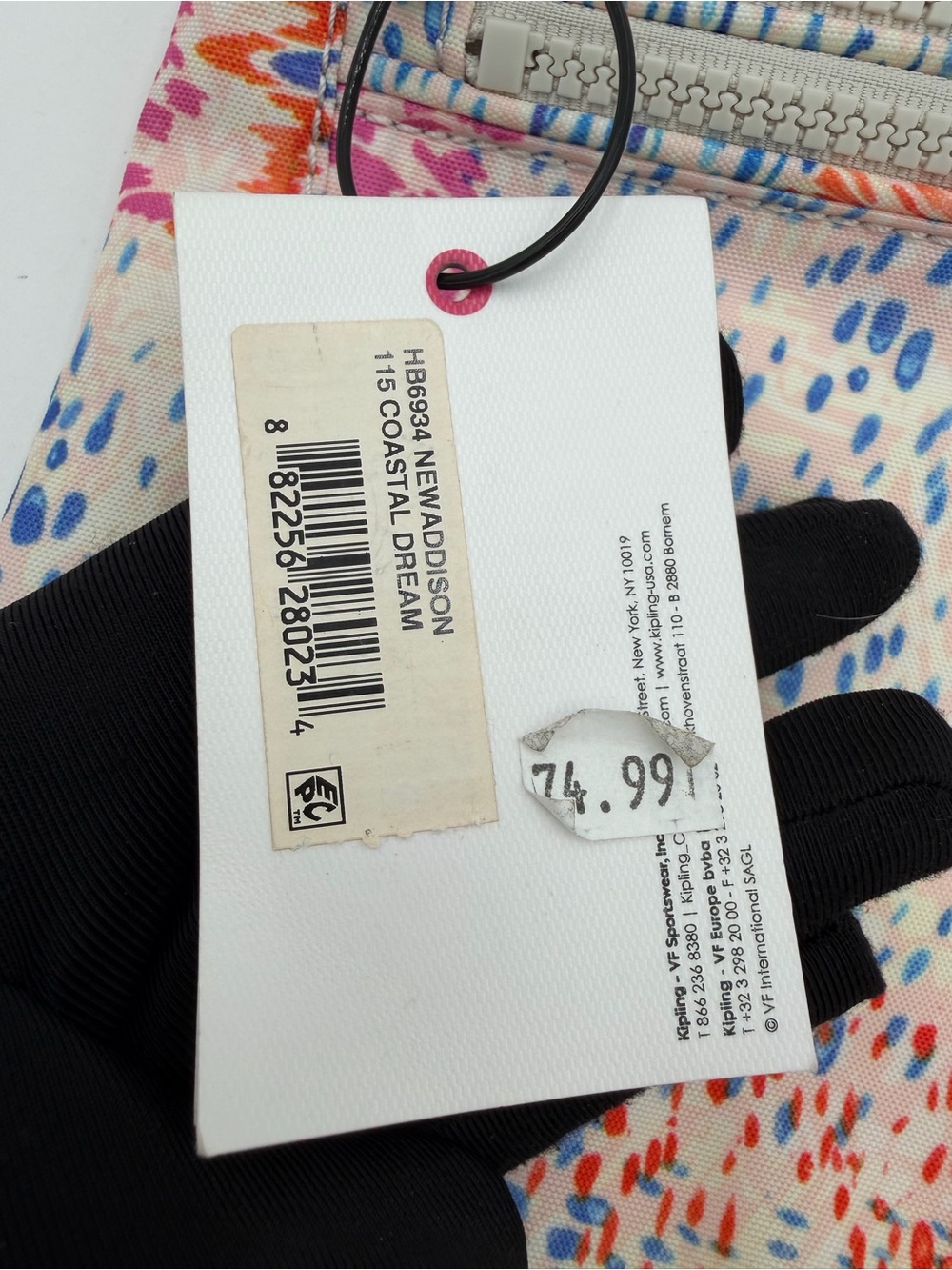 Kipling New Addison Coastal Dream Crossbody - Picture 14 of 14